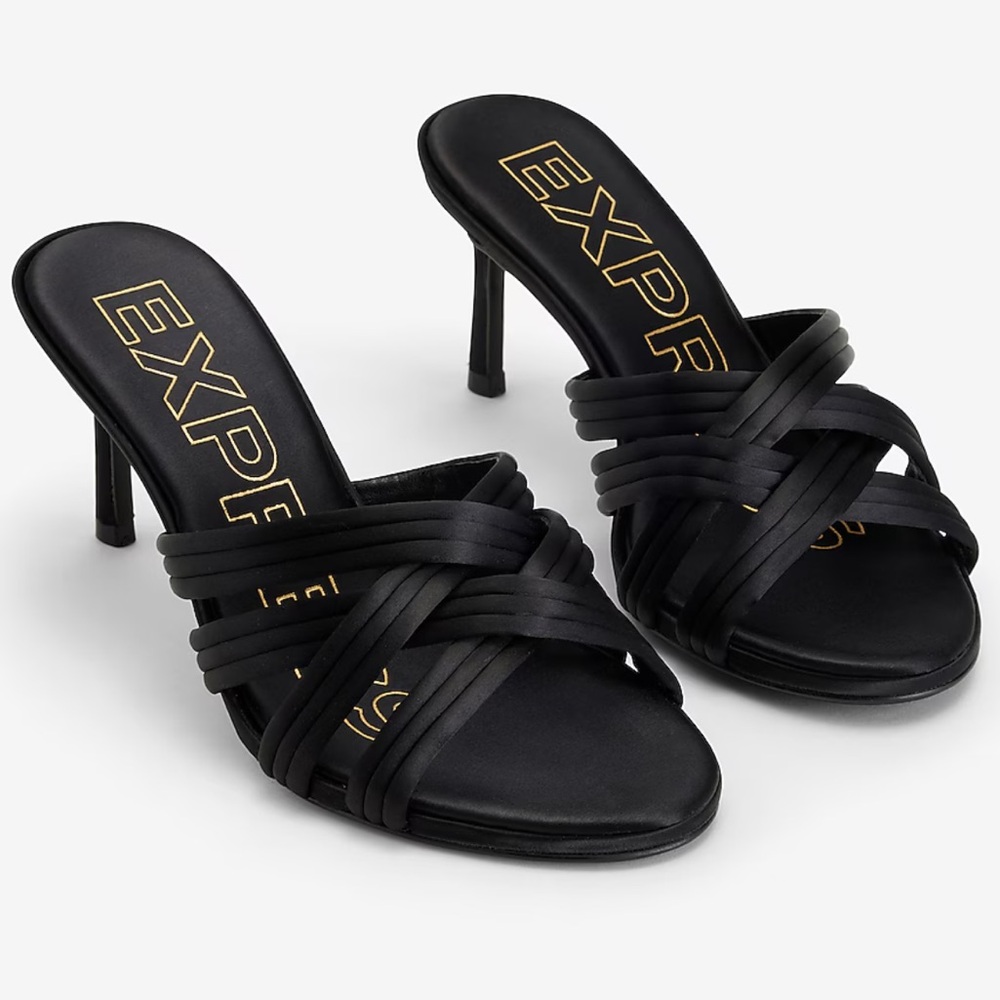 EXPRESS Woven Strap Mule Sandal👡